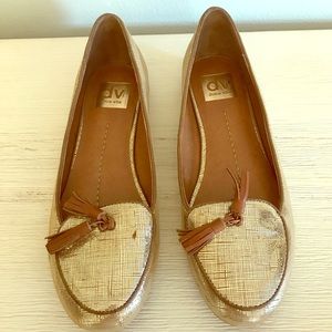 Dolce Vita brown and gold flats - never worn!